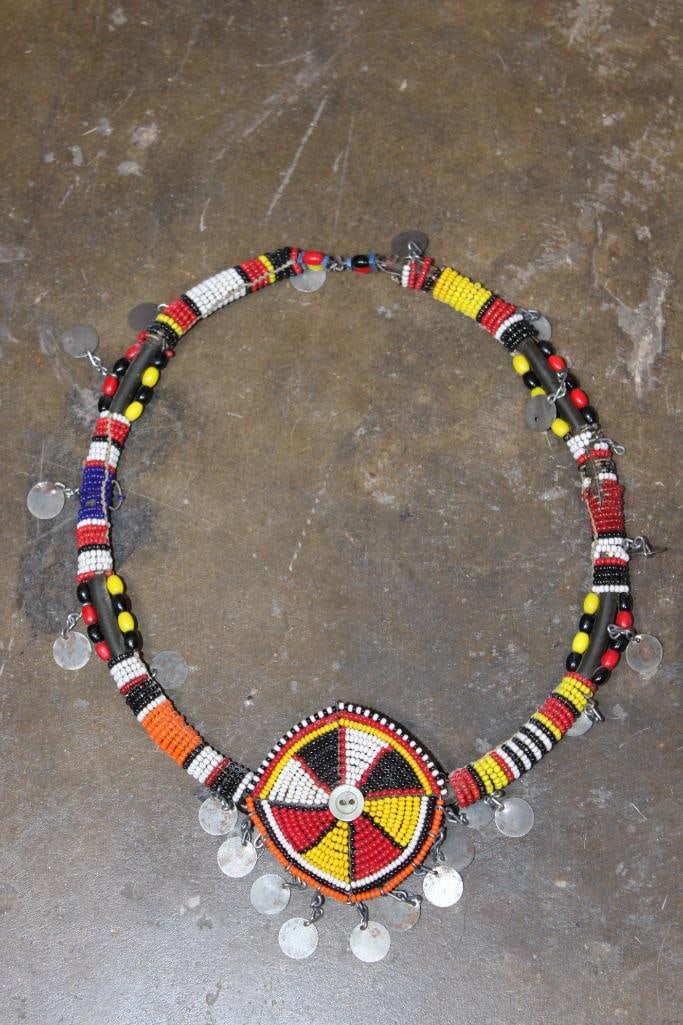 (2) Hand-made Maasai NECKLACES from Kenya - 2