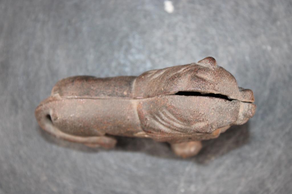 Antique Cast Iron LION Still Bank by the A.C. Williams Company - 2