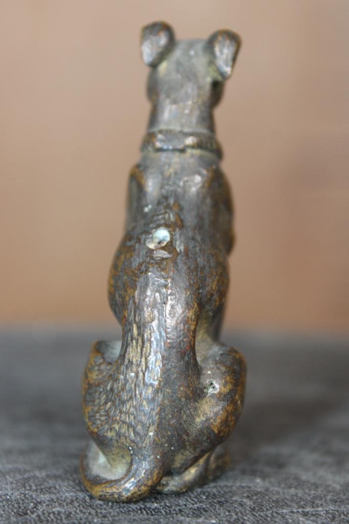 1930s Art Deco Bronze GREYHOUND Sculpture - 4