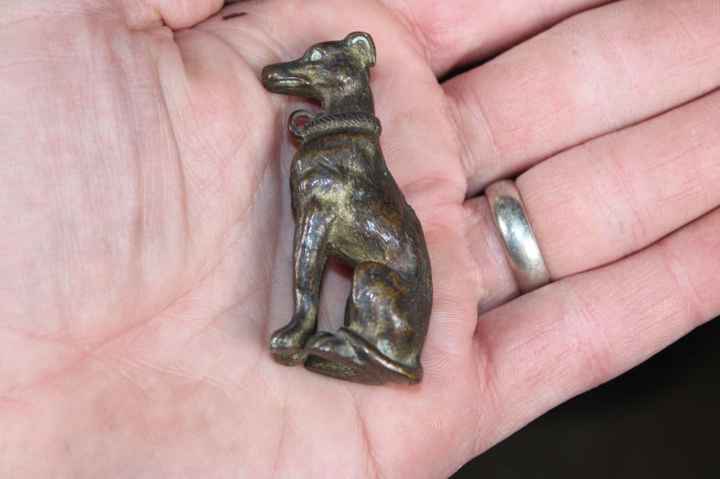 1930s Art Deco Bronze GREYHOUND Sculpture - 5