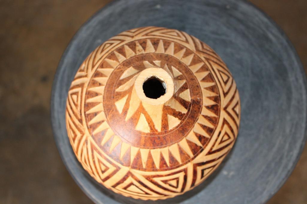 Decorative African CALABASH GOURD - 6