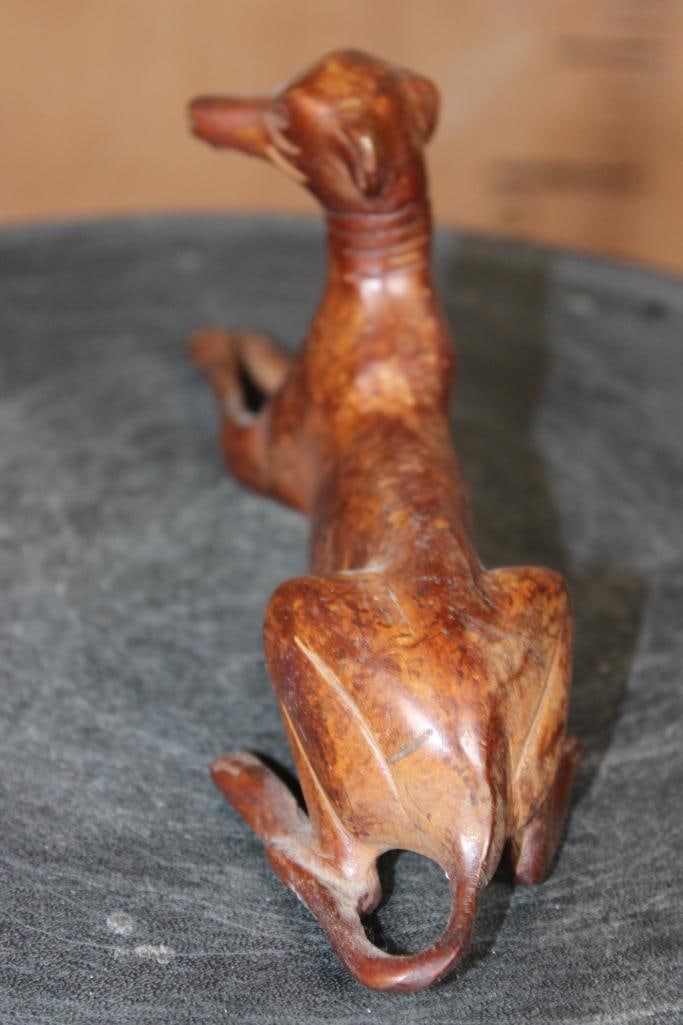 Small GREYHOUND or WHIPPET Dog Bronze SCULPTURE or French Paperweight - 5