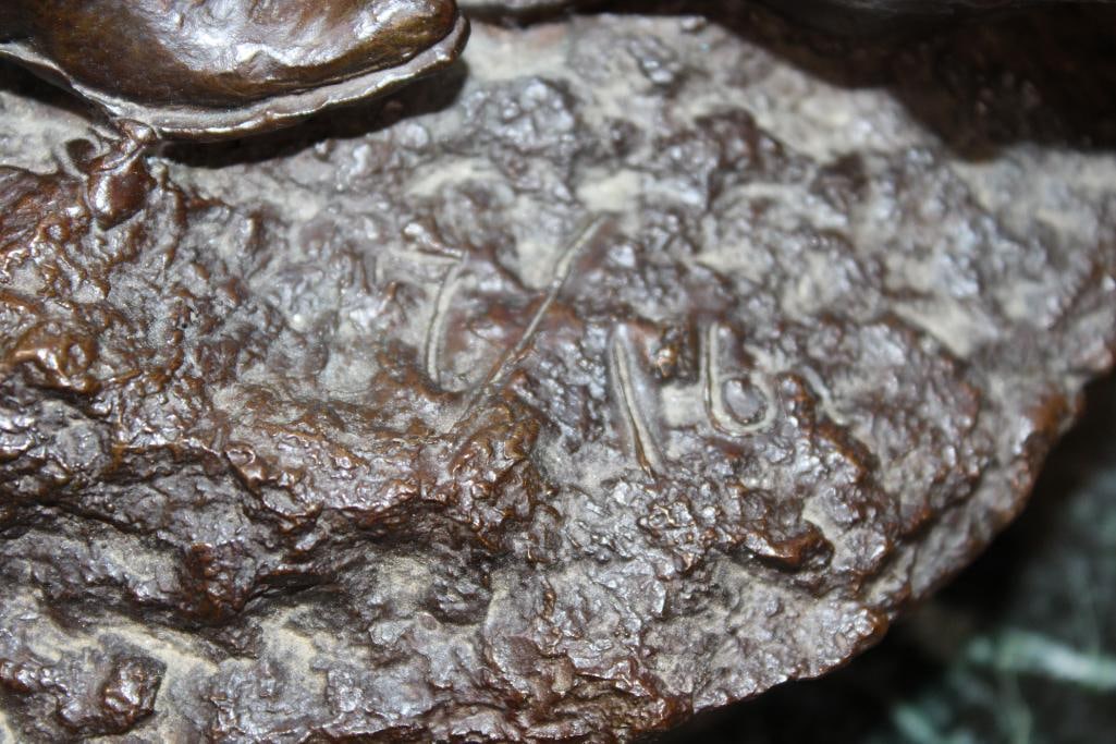 XXL Original (Untitled) #7/16 Bronze Cowboy and Son SCULPTURE by Bill Owen, Weight: 49 lbs - 11