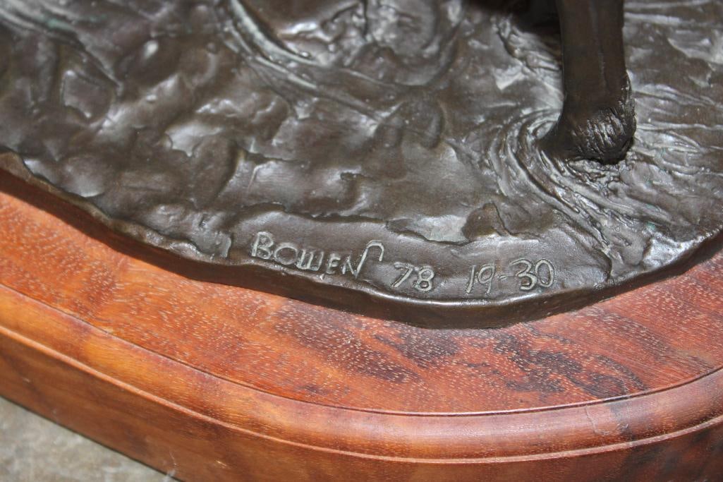 Original "Rest Stop" 1978 Bronze Sculpture #19/30 by Don Bowen - 9