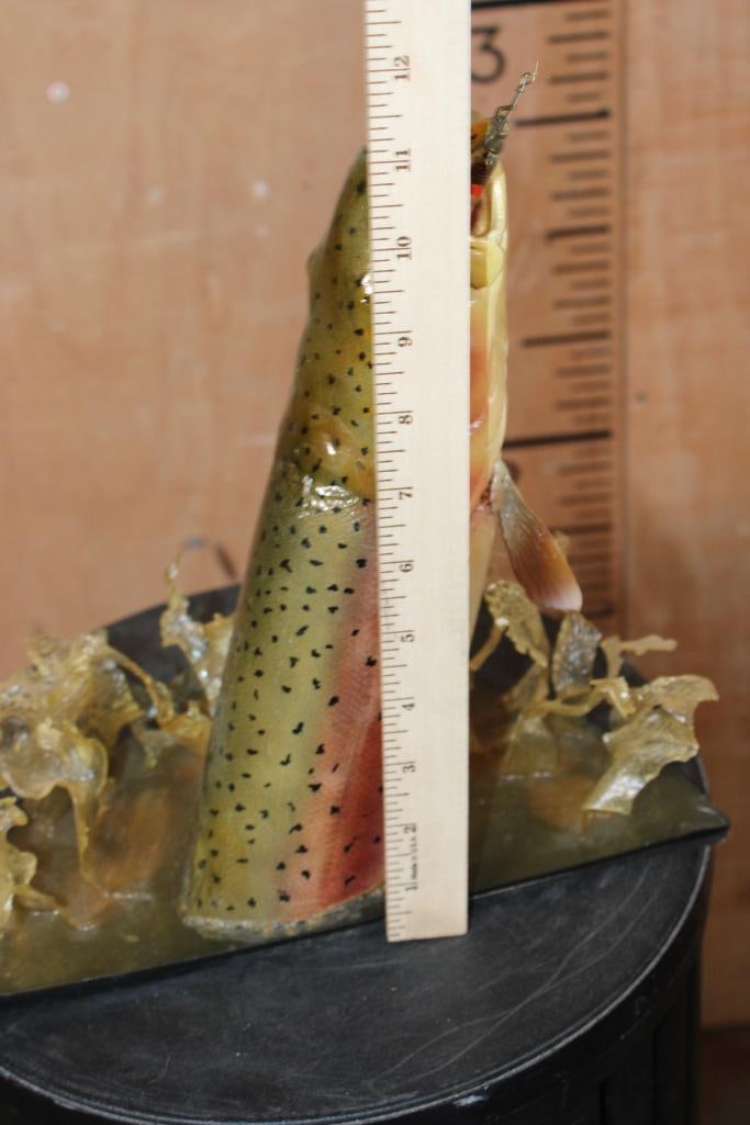 Unique Half-body *Real Skin* RAINBOW TROUT with a Reproduction Head - 7