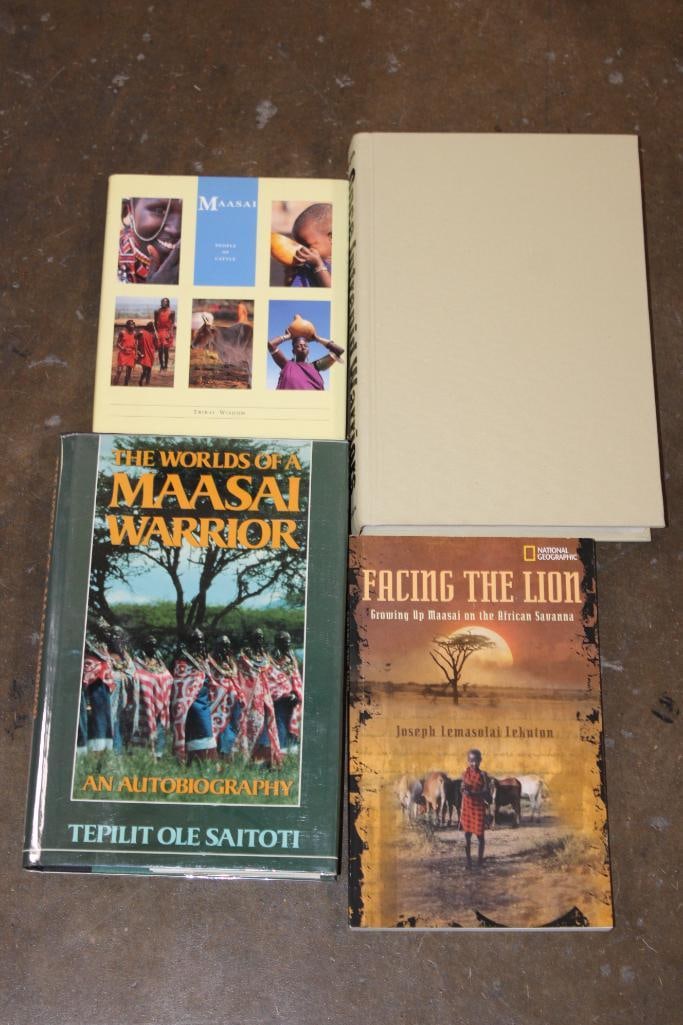 (4) Collectible BOOKS on the Maasai Warrior and Maasai People of Kenya: 4 Collectible BOOKS on the Maasai Warrior and Maasai People of Kenya. "Maasai: People of Cattle" by David M. Anderson-1995. "Once Intrepid Warriors" by Dorothy Hodgson. "The Worlds of a Maasai