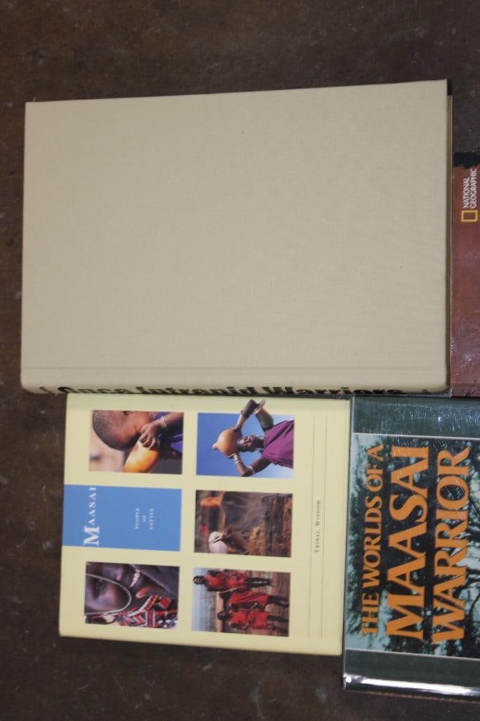 (4) Collectible BOOKS on the Maasai Warrior and Maasai People of Kenya - 2