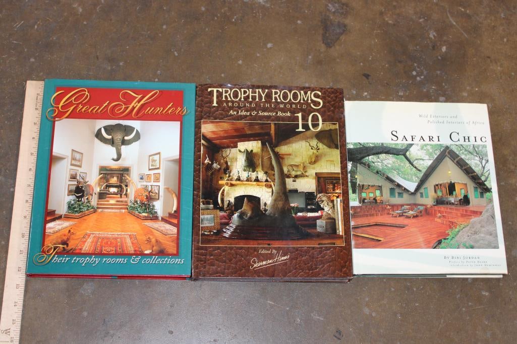 (3) Collectible Trophy Room and Safari Decor BOOKS - 2