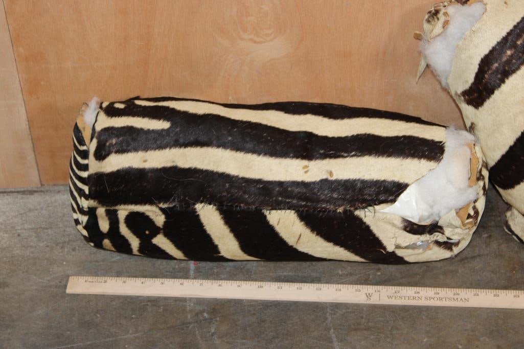 (3) ZEBRA Hide PILLOWS - 2