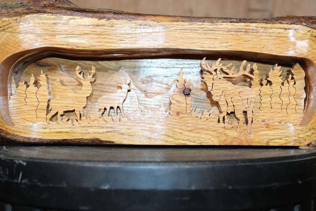 Original Grant O. Jenning Log CARVING - 4