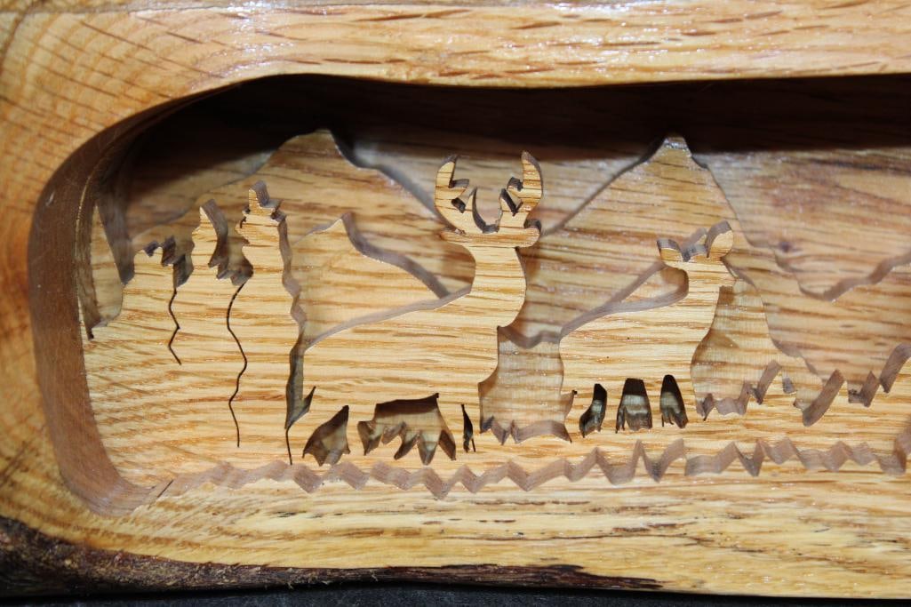Original Grant O. Jenning Log CARVING - 5
