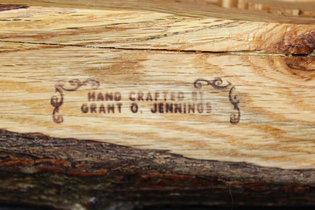 Original Grant O. Jenning Log CARVING - 7