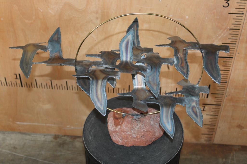 1968 Abstract Bird Sculpture by artist Sigi Munk Mounted on Bauxite Ore - 2