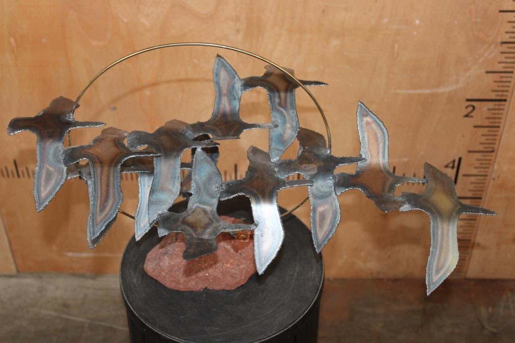 1968 Abstract Bird Sculpture by artist Sigi Munk Mounted on Bauxite Ore - 4