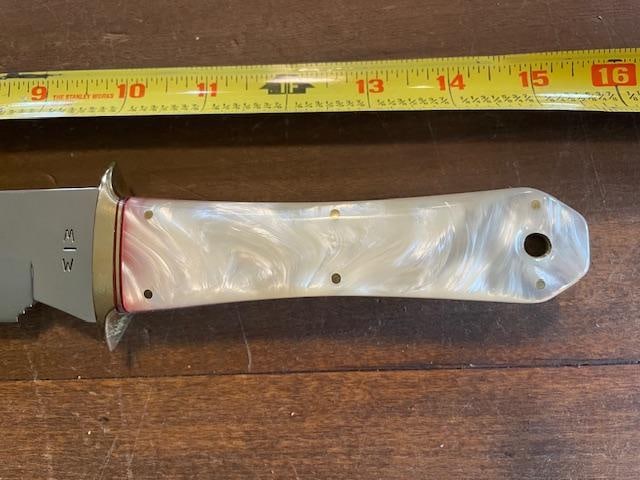 Custom Pearl Handle BOWIE KNIFE - 4