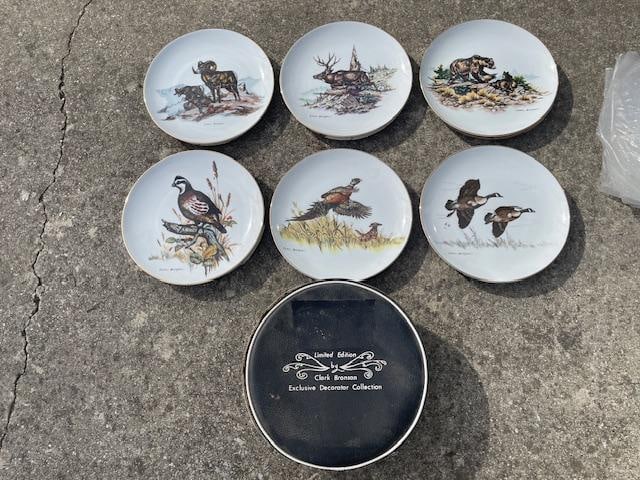 (6) Limited Edition Collectible Wildlife Plates by Clark Bronson - 2