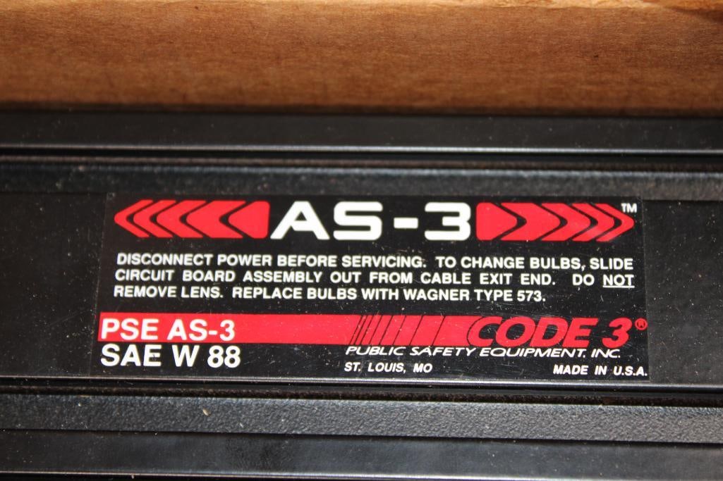 (2) Code 3 AS-3 Public Safety LIGHT BARS "Grille and Deck Lights" - 6