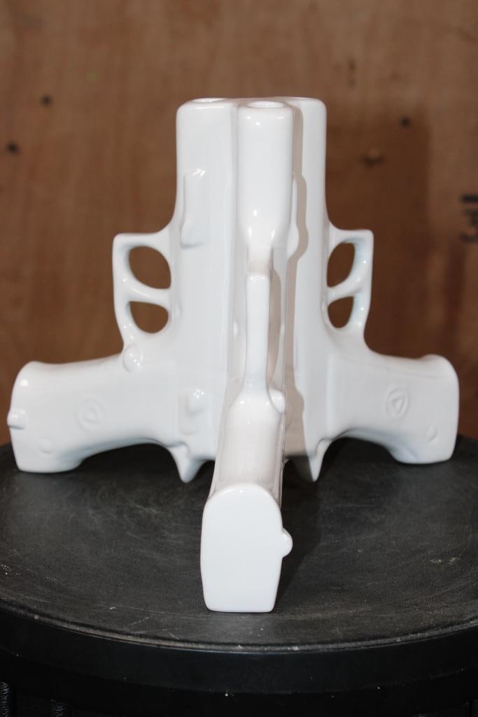 Triple Gun CERAMIC VASE designed by "Suk UK" - 3