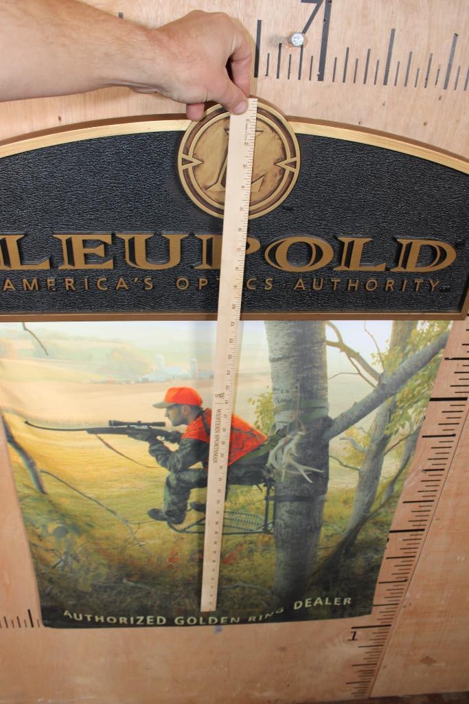 Leupold "America's Optics Authority" Display Sign with a Fabric Banner - 4