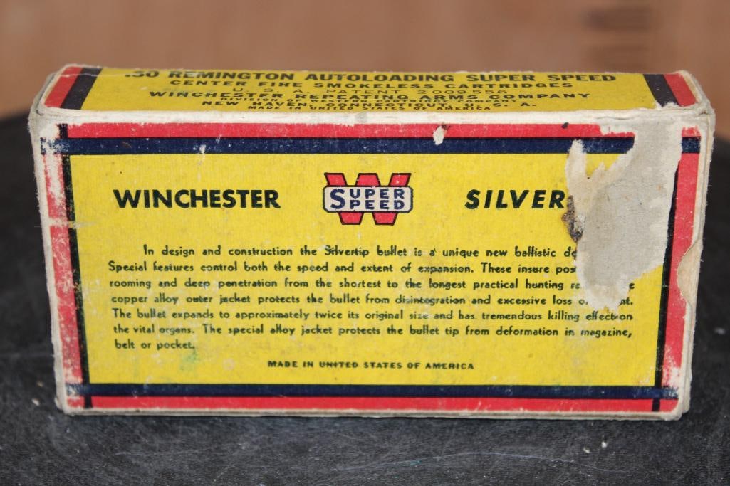 Full Box of (20) Winchester Silver Tip .30 Remington RIFLE AMMUNITION - 6