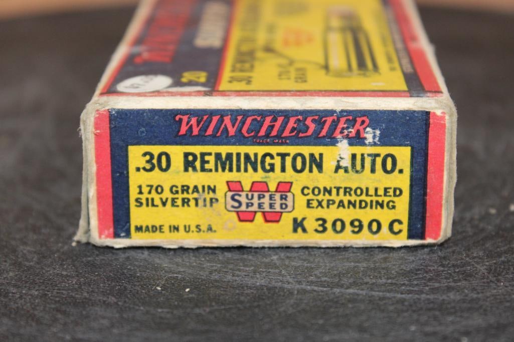 Full Box of (20) Winchester Silver Tip .30 Remington RIFLE AMMUNITION - 7