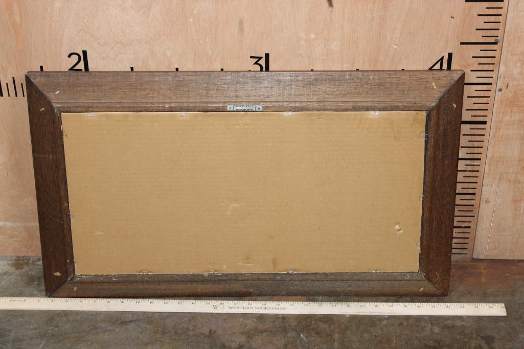 Winchester "Repeating Arms" Mirrored Advertisement in a Wood Frame - 6