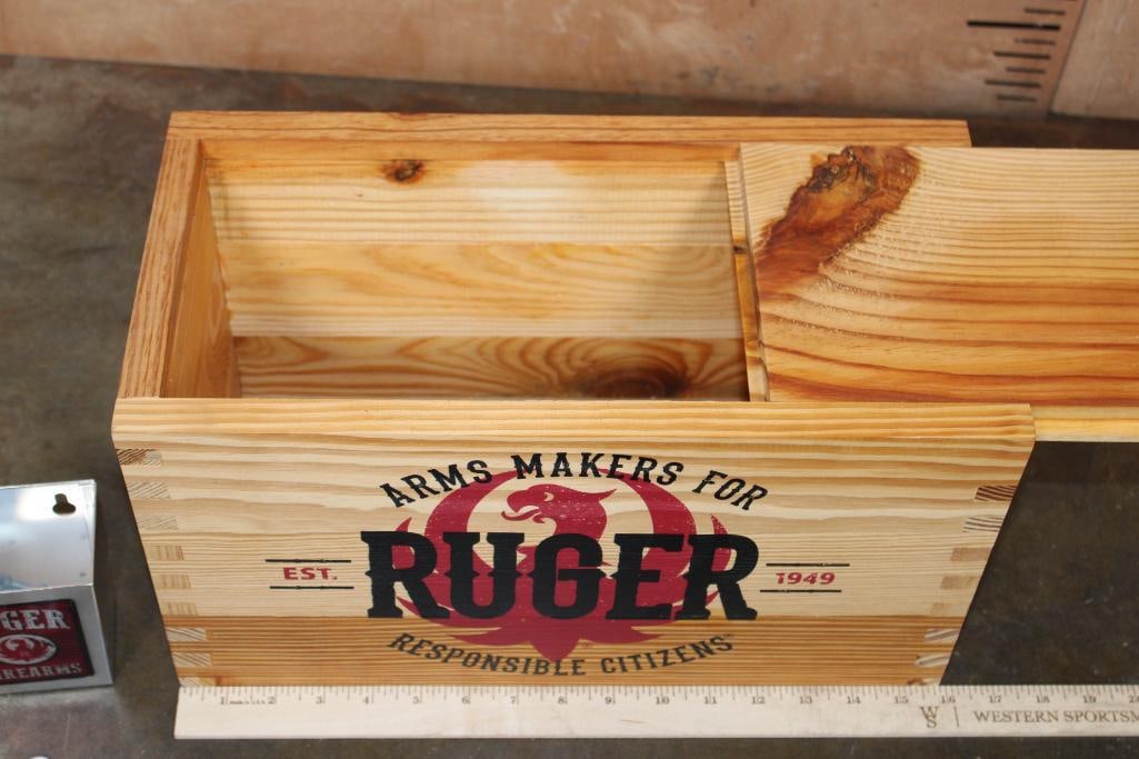 Ruger Vintage Wooden Storage Box with Ruger Wall-mounted Bottle Opener - 5