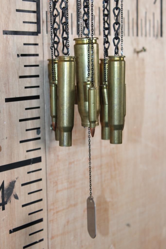 NRA High Caliber WIND CHIMES with Brass Casing or Shells - 3