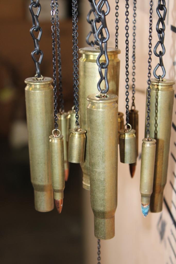 NRA High Caliber WIND CHIMES with Brass Casing or Shells - 5