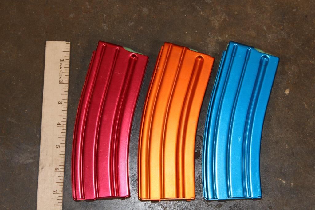 (3) .223 Aluminum AR-15 MAGAZINES - 2