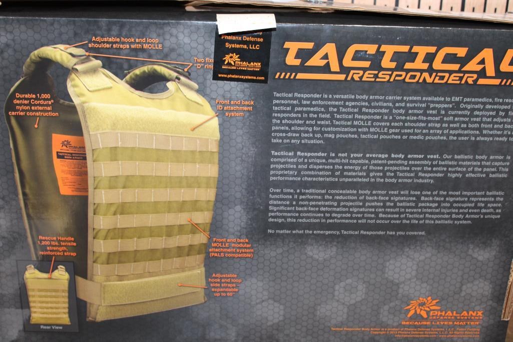 *Brand New* Phalanx Defense Systems Tactical ResponderLevel IIIA Body Armor in Foliage Grey - 9
