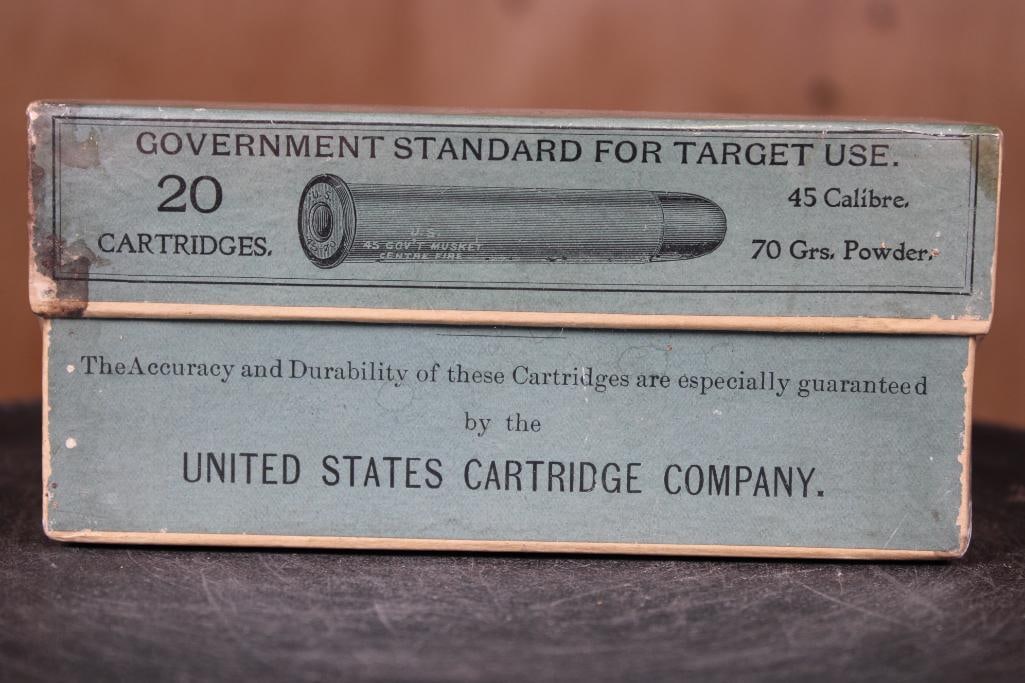 *Antique* Full Box of 20 United States Cartridge Company 45-70 CENTRAL FIRE CARTRIDGES - 2
