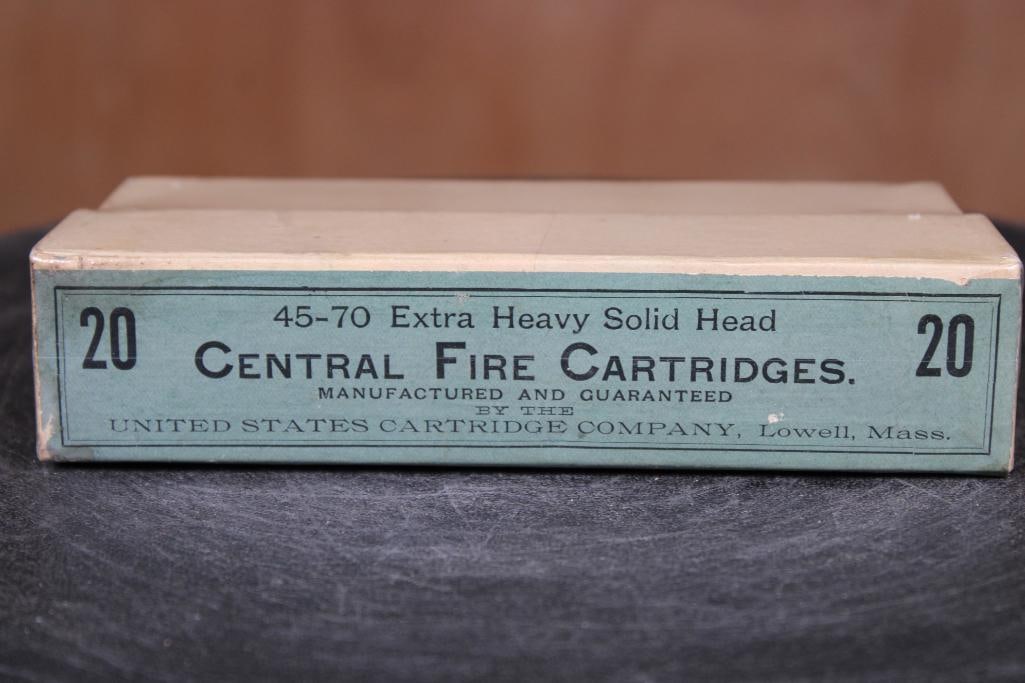 *Antique* Full Box of 20 United States Cartridge Company 45-70 CENTRAL FIRE CARTRIDGES - 3