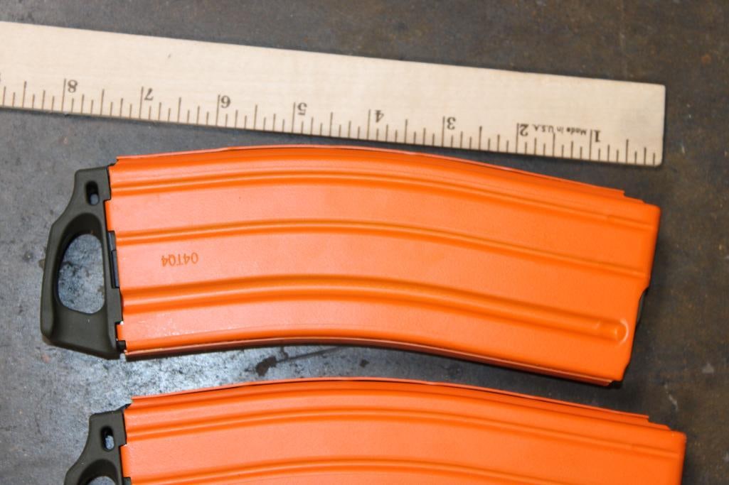 (3) Orange AR-15 MAGAZINES - 2