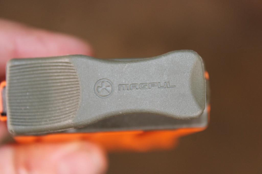 (3) Orange AR-15 MAGAZINES - 7