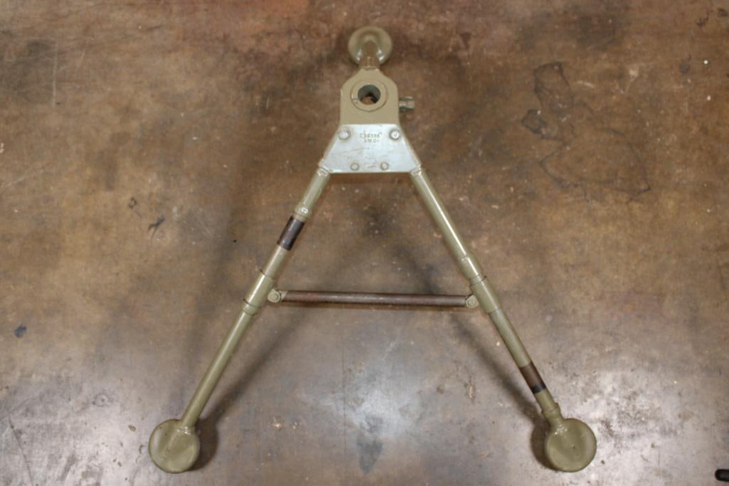Original (dated 1957) Browning M2 TRIPOD: Original (dated 1957 U.S) Browning M2 TRIPOD. It is primarily used with the M1919A4 .30 caliber Browing Machine Gun. MACHINE GUN ACCESSORIES 