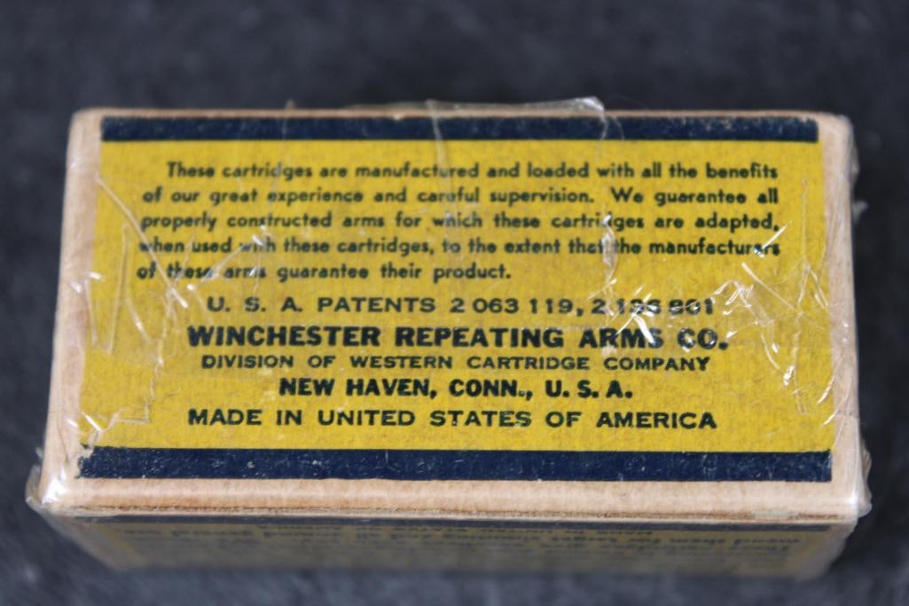 Original (late 1930's) Full Box of Winchester Repeating Arms Co .22 Rifle RIMFIRE CARTRIDGES - 6