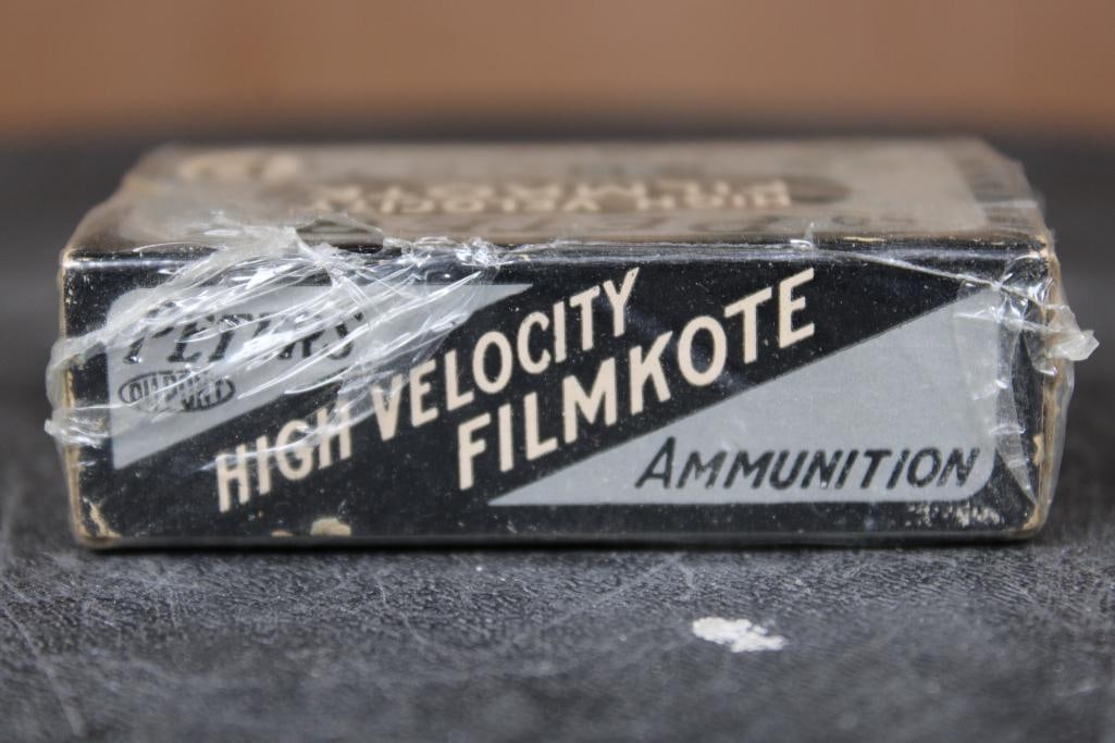 Original (1930's) Empty Box of Peters High Velocity Filmkote .22 Short RIMFIRE CARTRIDGES - 3