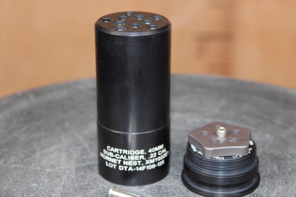 "Hornet Nest" XM10228 Sub-Caliber CARTRIDGE for a .22 from a 40mm Launcher - 3