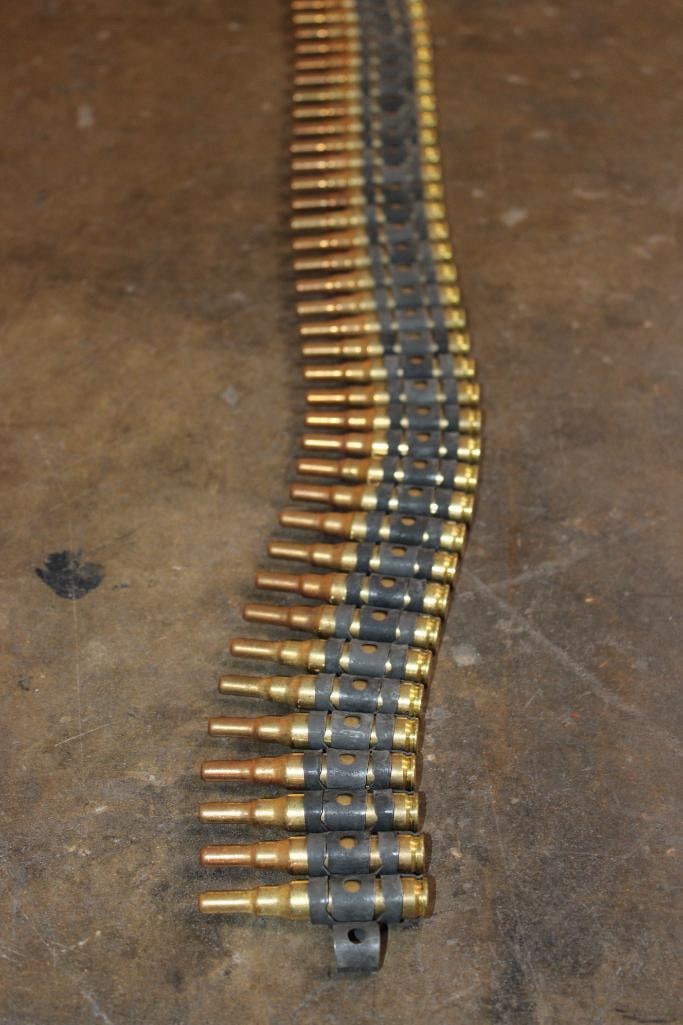 99 Rounds 7.62 MM Nato Linked Blank M82 AMMUNITION - 3