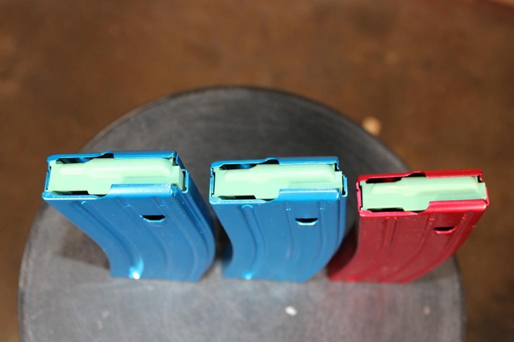 (3) 30 Round Aluminum AR-15 MAGAZINES for .223 or 5.56 - 3