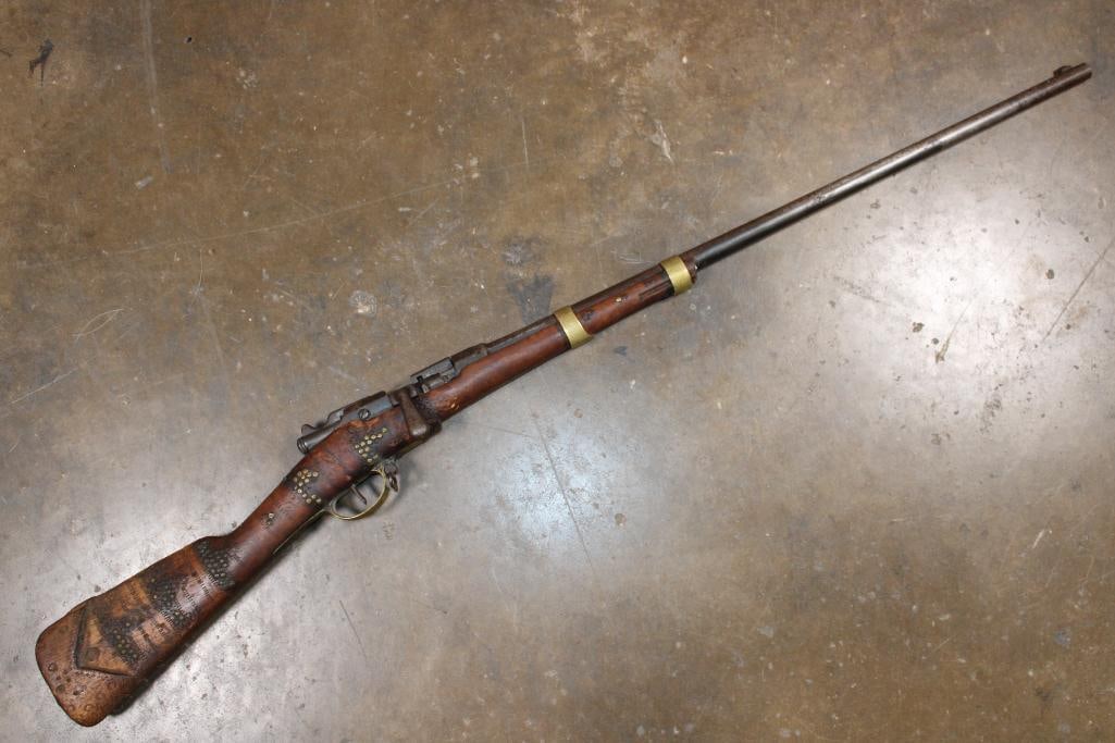 Antique French Mle 1866-74 M80 Gras Pattern Military Firearm, St. Etienne Marked, Non-Fireable (1 of 17)