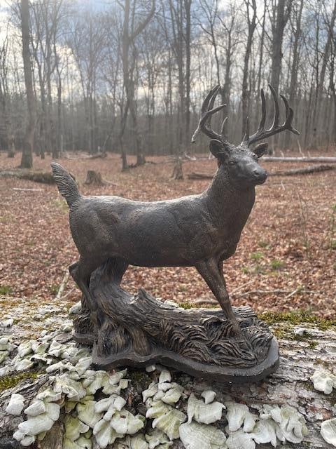 Trophy Double Drop-tine Whitetail Deer Sculpture by Fountain Creek Productions (1 of 4)