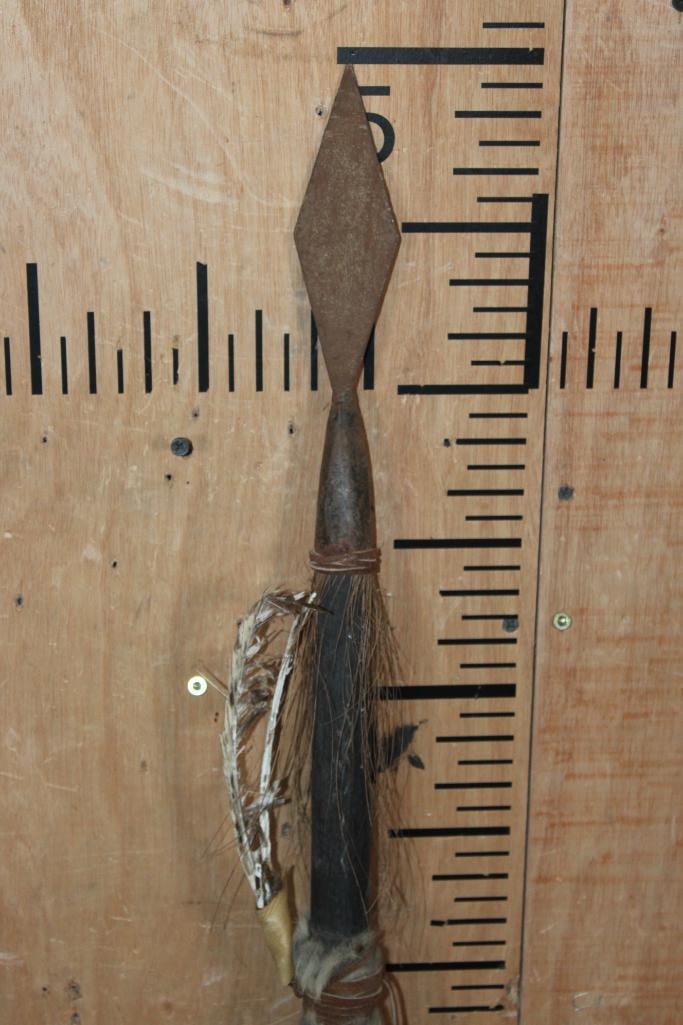 African Maasai or Samburu Spear with Human Figure Carvings - 2