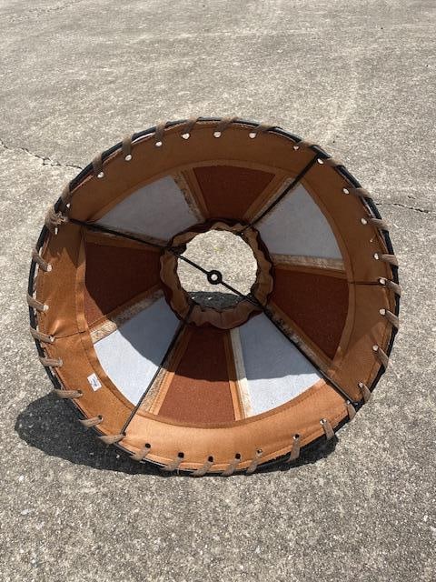 *New* COWHIDE Leather Lamp Shade - 4