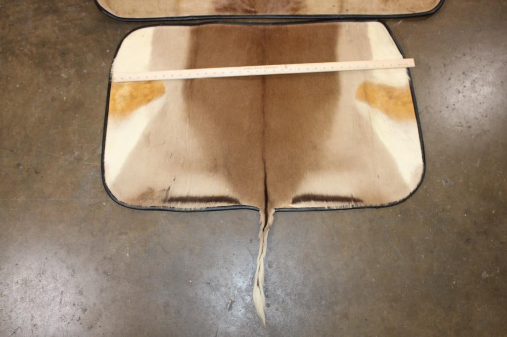 (1) RED HARTEBEEST Back Hide Rug and (1) IMPALA Back Hide Rug - 3