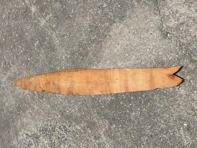 Huge RATTLESNAKE Skin on a Wood Plank Backing - 5