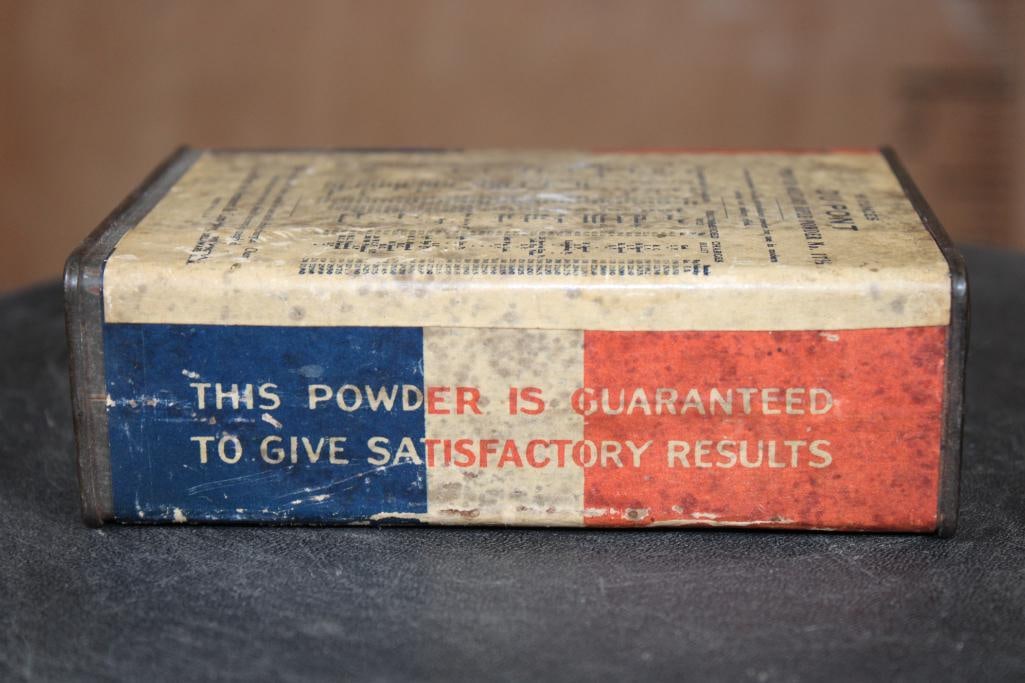 Antique DuPont "Improved Military Rifle" Gunpowder Tin from the early 20th Century - 3
