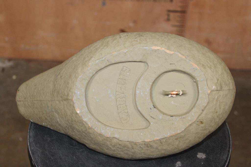 Vintage "Carry-Lite" Paper Mache Mallard Hen DUCK DECOY - 3