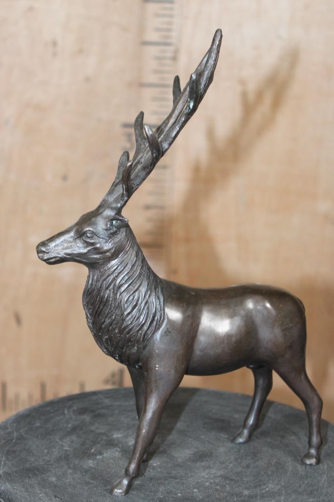 Bronze "Freestanding" STAG or DEER SCULPTURE - 2